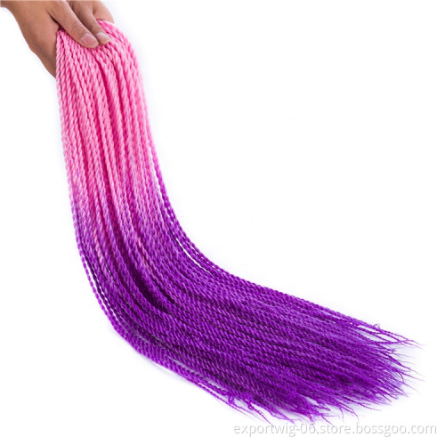 Wholesale senegalese crochet twist braid hair synthetic braid hair extension